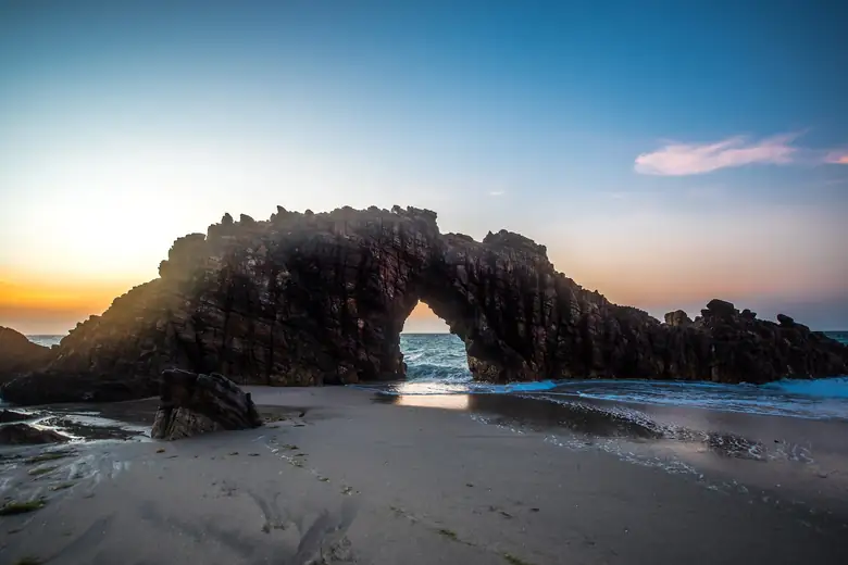 Dunas de Jericoacoara ao pôr do sol
