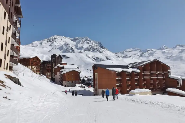 Panorama de Val Thorens, a estação mais alta dos Alpes