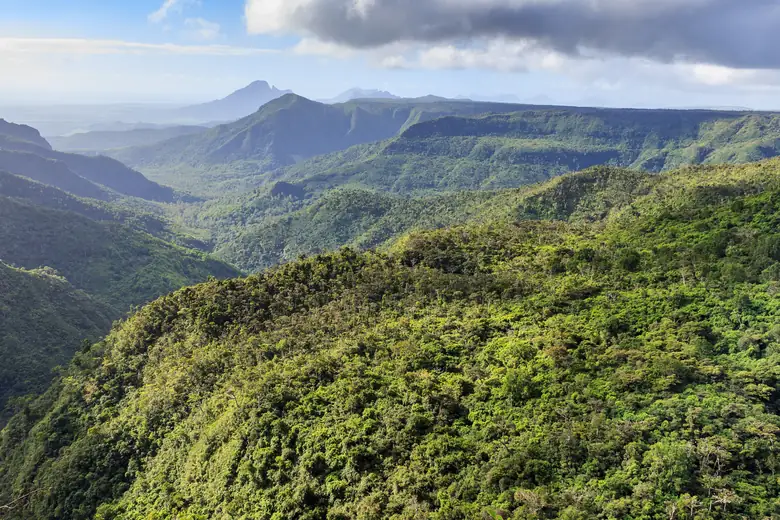 Mirante sobre as Gargantas do Rio Negro, parque nacional de Mauritius