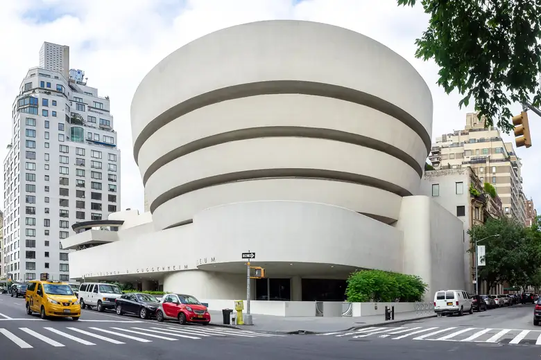 Fachada em espiral do Museu Guggenheim, em Nova York