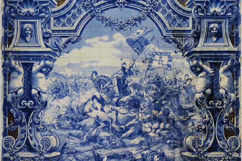 Painel de azulejos portugueses