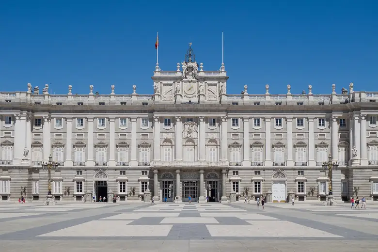 Facade of the Royal Palace of Madrid