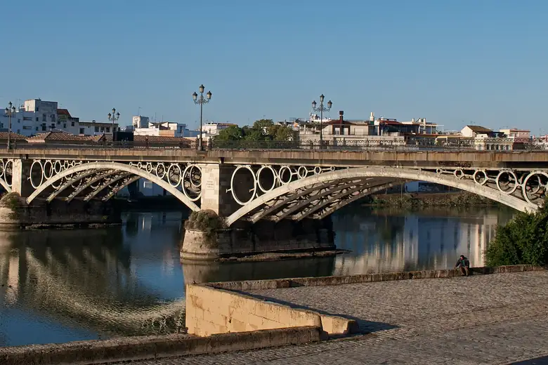 The Triana bridge over the Guadalquivir