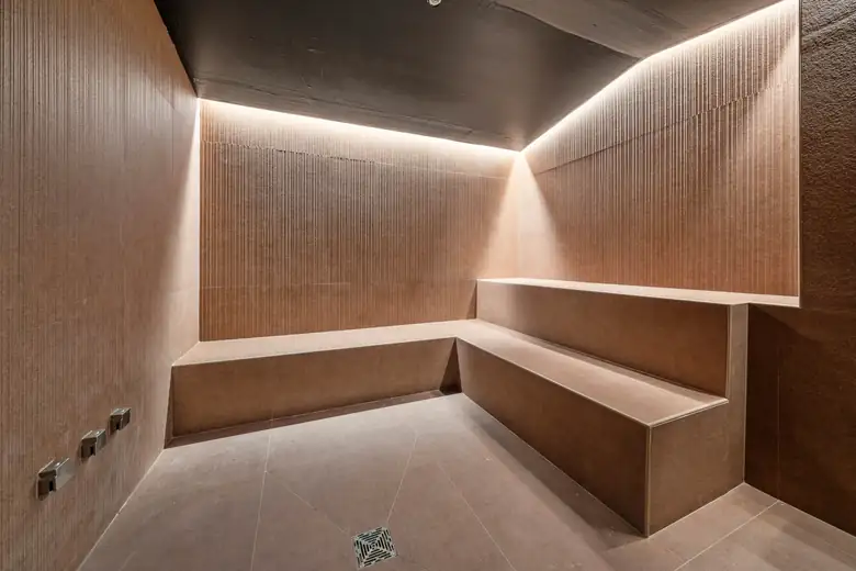 A sauna a vapor do Domus Brickell Park